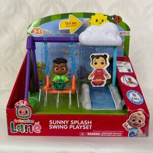 5 for $25| Cocomelon Lane Sunny Splash Swing Playset